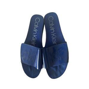Calvin Klein Marlina Blue Slides